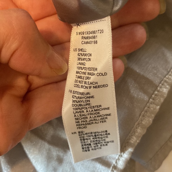 XXI Dress Silver Shimmer Mini Dress Size Medium - Picture 10 of 12